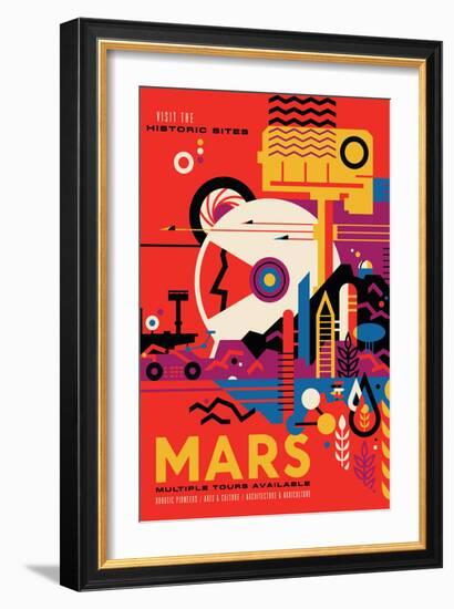 NASA/JPL: Visions Of The Future - Mars-null-Framed Art Print