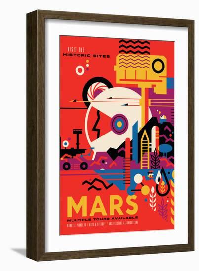 NASA/JPL: Visions Of The Future - Mars-null-Framed Premium Giclee Print