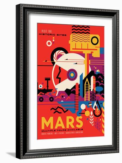NASA/JPL: Visions Of The Future - Mars-null-Framed Premium Giclee Print