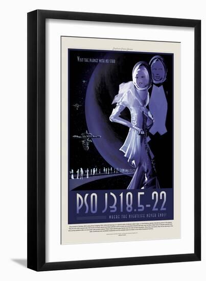 NASA/JPL: Visions Of The Future - Pso J318.5-22-null-Framed Art Print