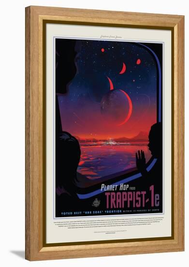 NASA/JPL: Visions Of The Future - Trappist-null-Framed Stretched Canvas