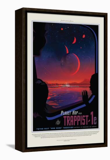 NASA/JPL: Visions Of The Future - Trappist-null-Framed Stretched Canvas