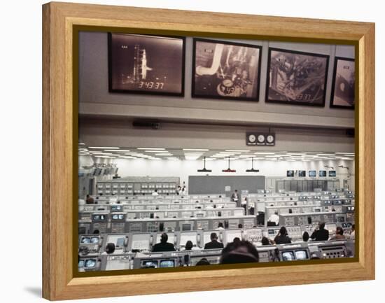 NASA Launch Control During Apollo 8, the First Manned Mission to the Moon-null-Framed Stretched Canvas