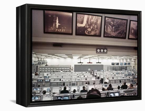 NASA Launch Control During Apollo 8, the First Manned Mission to the Moon-null-Framed Stretched Canvas