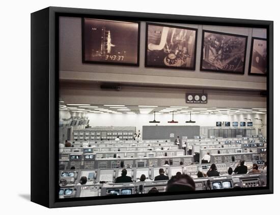 NASA Launch Control During Apollo 8, the First Manned Mission to the Moon-null-Framed Stretched Canvas