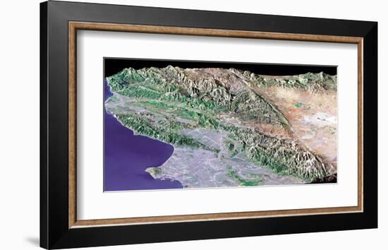 NASA - Los Angeles Profile-null-Framed Art Print