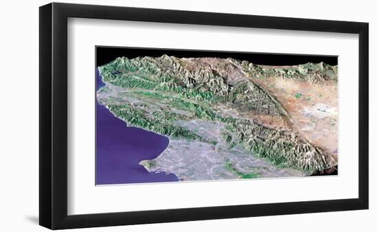 NASA - Los Angeles Profile-null-Framed Art Print