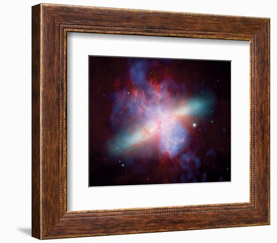 NASA - M82 Rainbow Galaxy-null-Framed Premium Giclee Print