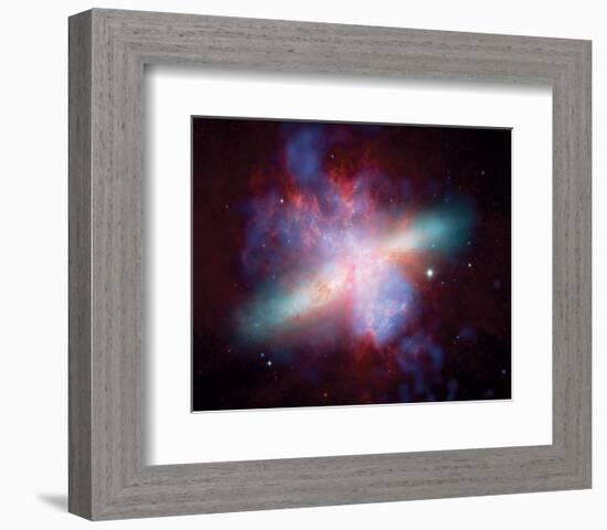 NASA - M82 Rainbow Galaxy-null-Framed Premium Giclee Print