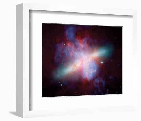 NASA - M82 Rainbow Galaxy-null-Framed Premium Giclee Print