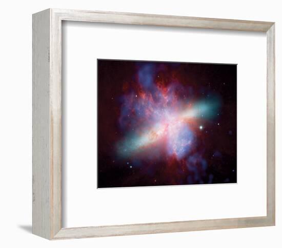 NASA - M82 Rainbow Galaxy-null-Framed Art Print