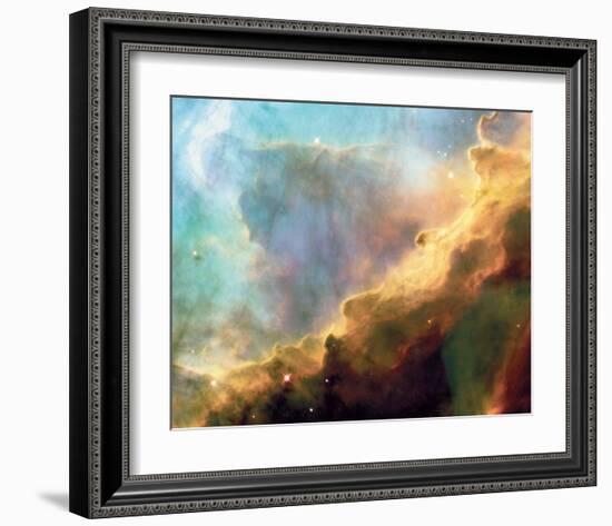 NASA - Perfect Storm Swan Nebula M17-null-Framed Art Print