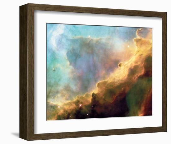 NASA - Perfect Storm Swan Nebula M17-null-Framed Art Print