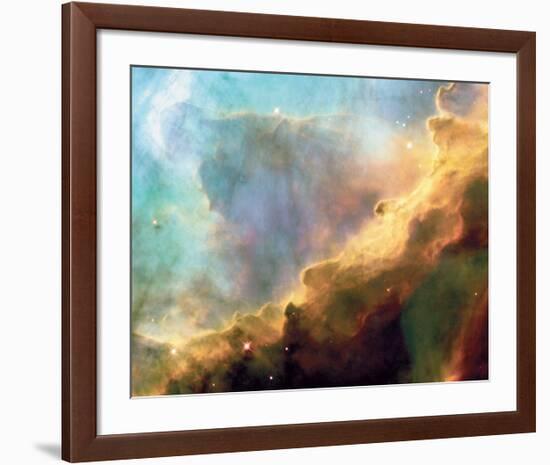 NASA - Perfect Storm Swan Nebula M17-null-Framed Art Print
