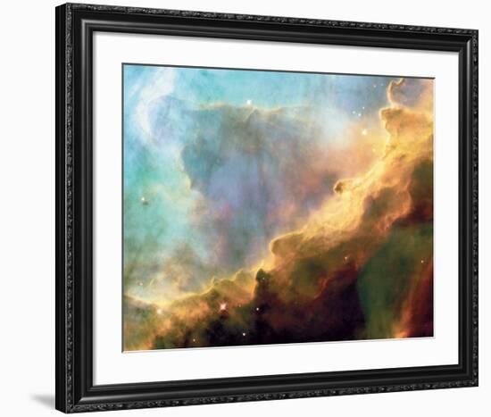 NASA - Perfect Storm Swan Nebula M17-null-Framed Art Print