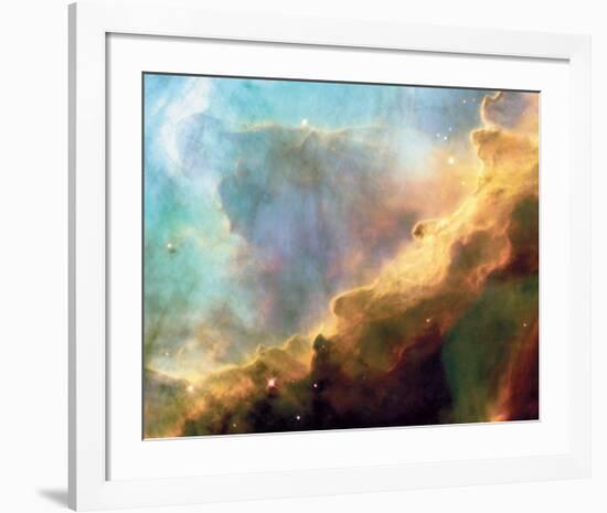 NASA - Perfect Storm Swan Nebula M17-null-Framed Art Print