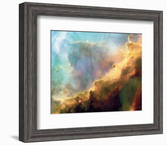 NASA - Perfect Storm Swan Nebula M17-null-Framed Art Print