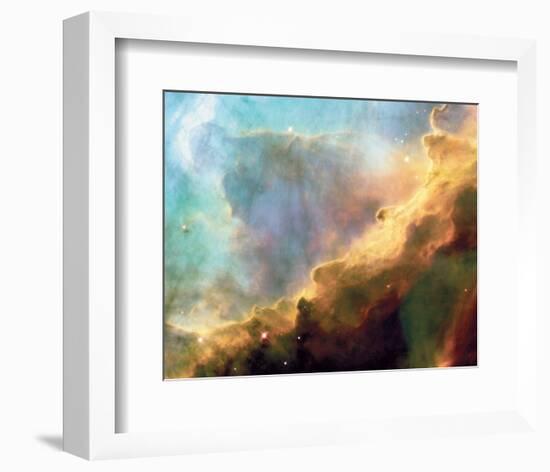 NASA - Perfect Storm Swan Nebula M17--Framed Art Print