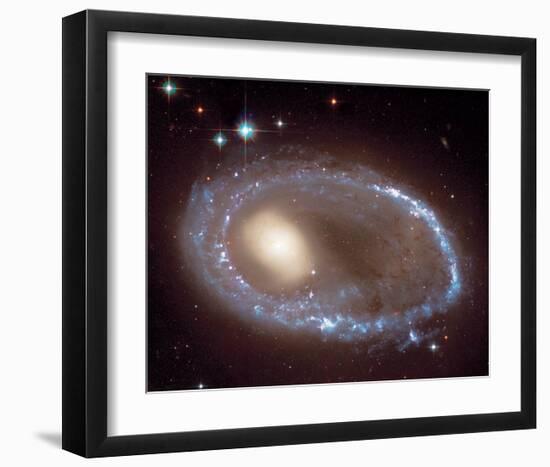 NASA - Ring Nucleus of Galaxy AM 0644-741-null-Framed Art Print