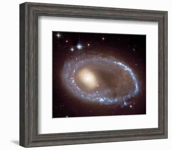 NASA - Ring Nucleus of Galaxy AM 0644-741-null-Framed Art Print