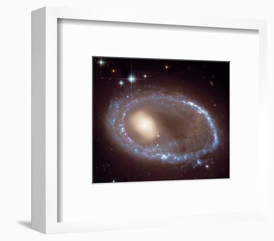 NASA - Ring Nucleus of Galaxy AM 0644-741-null-Framed Art Print