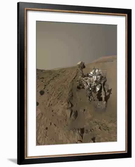 Nasa's Curiosity Mars Rover on Planet Mars-null-Framed Photographic Print