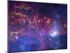 NASA's Great Observatories Examine the Galactic Center Region Space Photo Art Poster Print-null-Mounted Art Print