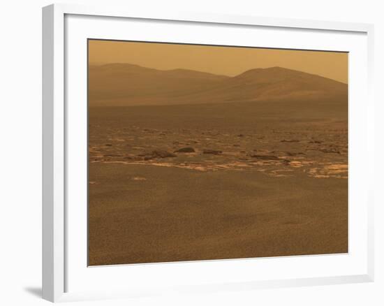 NASA's Mars Exploration Rover 'Opportunity' Recorded This Image on Aug 6, 2011-null-Framed Photo