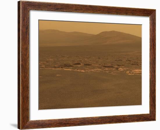 NASA's Mars Exploration Rover 'Opportunity' Recorded This Image on Aug 6, 2011-null-Framed Photo