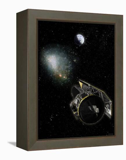 NASA's Spitzer Space Telescope and an Invisible Milky Way Object Called OGLE-2005-SMC-001-Stocktrek Images-Framed Premier Image Canvas