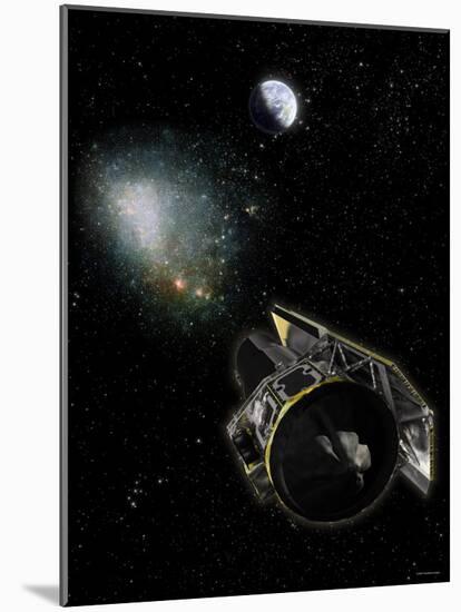 NASA's Spitzer Space Telescope and an Invisible Milky Way Object Called OGLE-2005-SMC-001-Stocktrek Images-Mounted Photographic Print