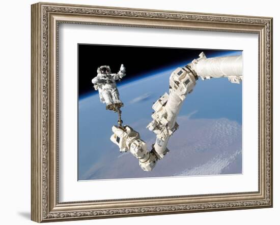 NASA Space Shuttle Arm-null-Framed Art Print