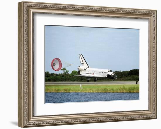 NASA Space Shuttle Landing-null-Framed Art Print