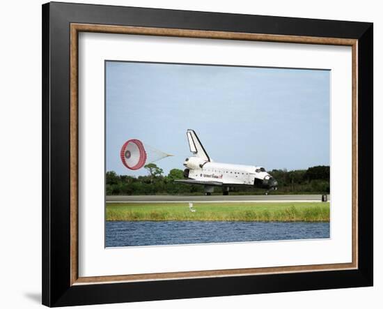 NASA Space Shuttle Landing-null-Framed Art Print