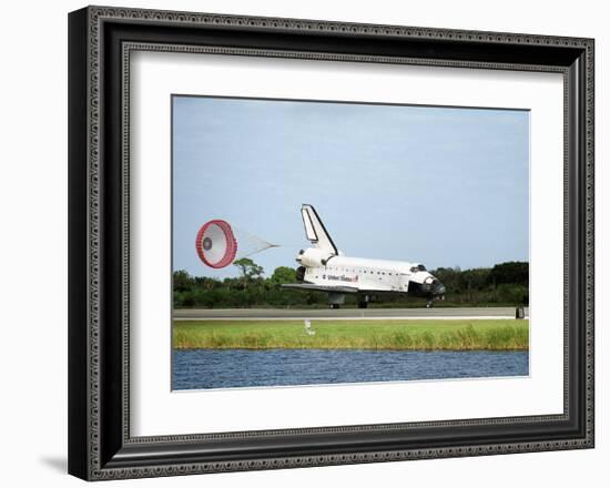 NASA Space Shuttle Landing-null-Framed Art Print