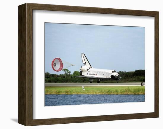 NASA Space Shuttle Landing-null-Framed Art Print