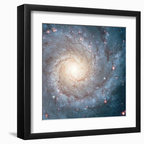 NASA - Spiral Galaxy M74-null-Framed Art Print