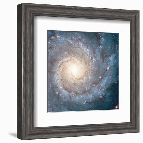 NASA - Spiral Galaxy M74-null-Framed Art Print