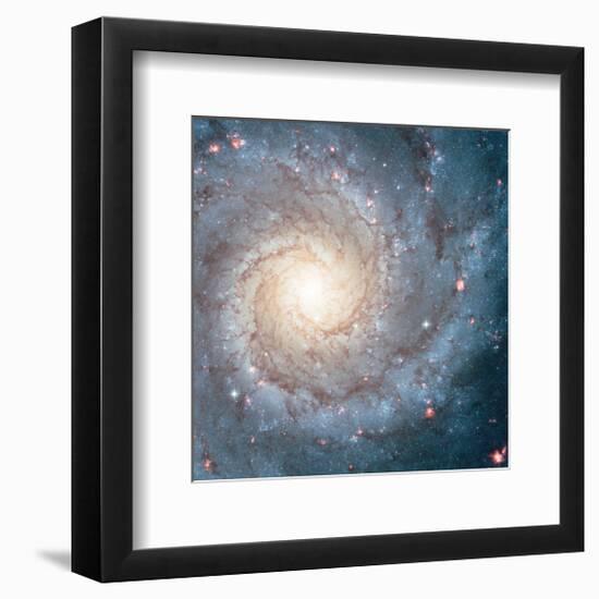 NASA - Spiral Galaxy M74-null-Framed Art Print