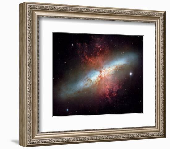 NASA - Starburst Galaxy M82-null-Framed Art Print