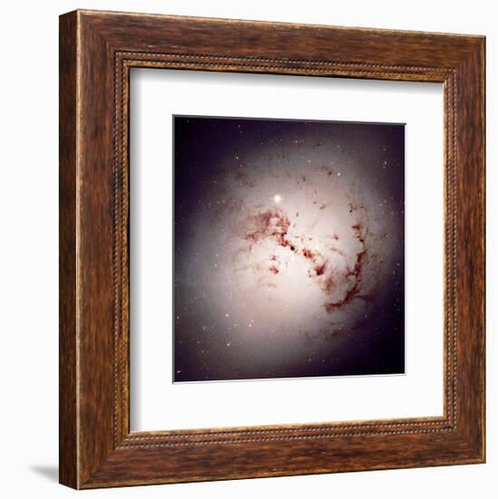 NASA - The Dusty Galaxy NGC 1316-null-Framed Art Print