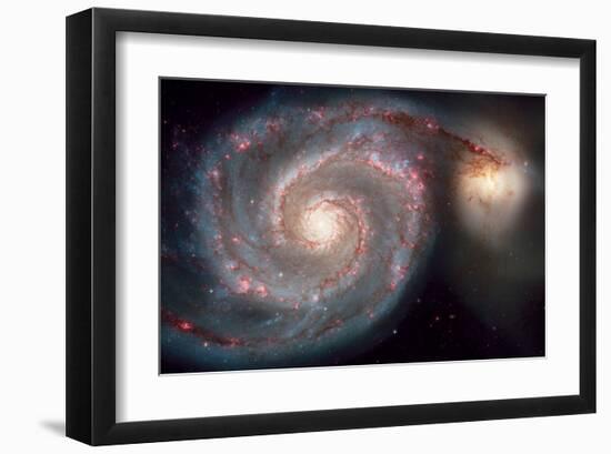 NASA, Whirlpool Galaxy-null-Framed Art Print