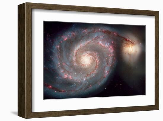 NASA, Whirlpool Galaxy-null-Framed Art Print
