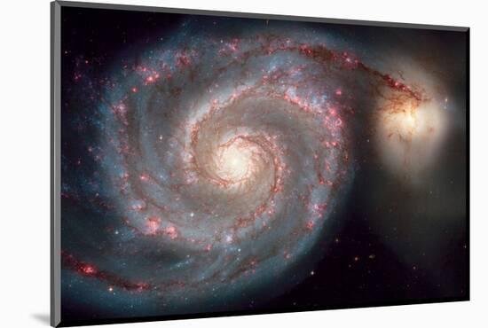 NASA, Whirlpool Galaxy-null-Mounted Art Print