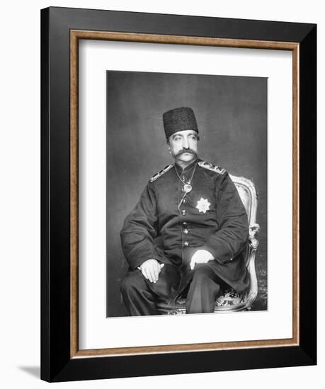 Naser Al-Din Shah Qajar of Persia-English Photographer-Framed Giclee Print