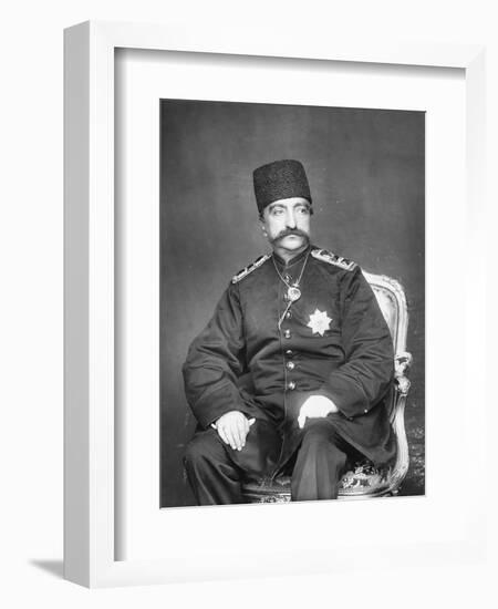 Naser Al-Din Shah Qajar of Persia-English Photographer-Framed Giclee Print