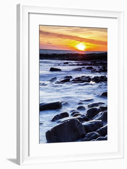 Nash Point, Vale of Glamorgan, Wales, United Kingdom, Europe-Billy Stock-Framed Photographic Print