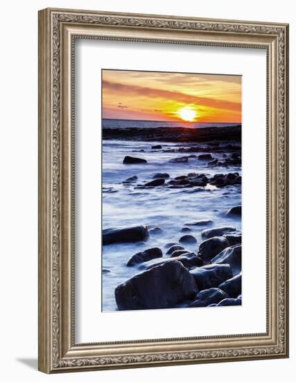 Nash Point, Vale of Glamorgan, Wales, United Kingdom, Europe-Billy Stock-Framed Photographic Print