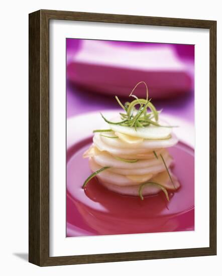Nashi Fruit with Ginger and Lime Syrup-Michael Boyny-Framed Photographic Print