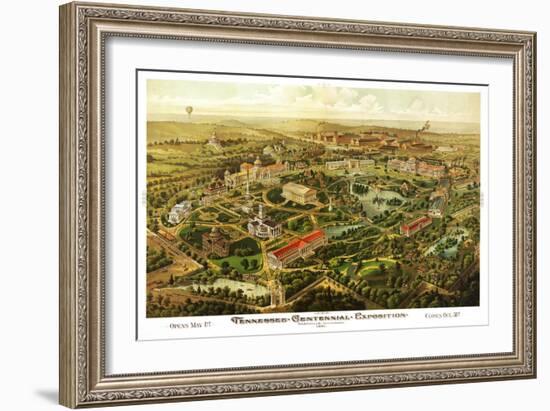 Nashville, Tennessee - Nashville Exposition-Lantern Press-Framed Art Print